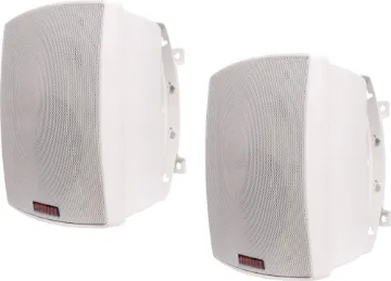 45W 100V 8 Ohm Wall Mount White Speaker Pair These wall mount music speakers feature exceptional sound quality for both domestic  and commercial applications and PA sound reinforcement.