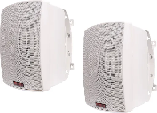 These wall mount music speakers feature exceptional sound quality for both domestic  and commercial applications and PA sound reinforcement.