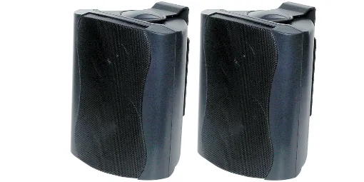These wall mount music speakers feature exceptional sound quality for both domestic and commercial applications, such as theatre surround or bookshelf speakers, and PA sound reinforcement.