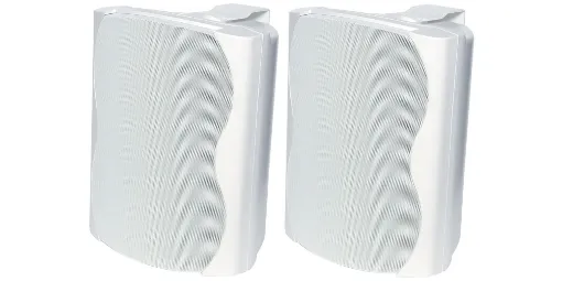 These high power music speakers feature exceptional sound quality for professional sound reinforcement. They offer a stylish contoured profile together with a quick mounting bracket that virtually disappears once mounted. Connection is via the recessed in