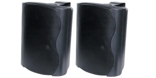 These wall mount music speakers feature exceptional sound quality for both domestic and commercial applications, such as theatre surround or bookshelf speakers, and PA sound reinforcement.
