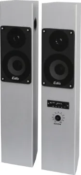 2x16W Interactive White Board Active Speaker Pair This active wall mounted speaker set is designed for integrating with an interactive whiteboard system in a classroom environment. It consists of a passive and active speaker unit. The active speaker unit features an in-built 2x15W amplifier powering 4" w