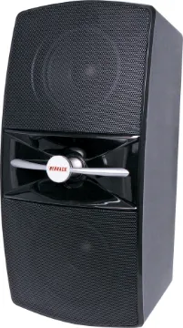 40W 2 Way 8 Ohm/100V Black Wall Speaker These stylish wall speakers deliver high quality sound for music and sound reinforcement.  Ideal for entertaining areas at home or boutiques, cafes, pubs & clubs in professional installations. Connection is via spring terminals on rear. Aluminium grille & stainless steel hardware offer rust free performance in even the most demanding environments.