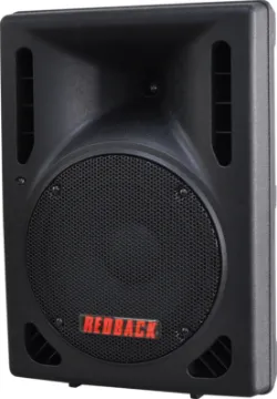 200mm 8" 2 Way Powered PA Speaker With MP3/BT/FM/USB This 200mm 8 Inch 2 Way Powered PA Speaker MP3/BT/FM/USB is housed in rugged wedge shaped nylon fibre and ABS moulded cabinet.