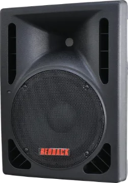 254mm 10" 2 Way Powered PA Speaker MP3/BT/FM/USB This 10 Inch 2 Way Powered PA Speaker with MP3/Bluetooth/FM/USB is housed in rugged wedge shaped nylon fibre and ABS moulded cabinet. Designed with portability in mind the cabinets include an inbuilt carry handle.