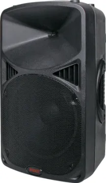 300mm 12 Inch 2 Way Powered PA Speaker With MP3/USB A high powered active speakers series identical in performance and construction to the unpowered units, each include a self-contained power amplifier. Simply connect 240VAC power and a thumbdrive.