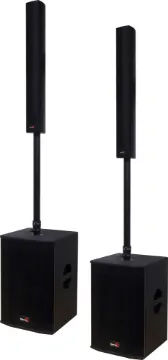 1000W PA Column Speaker with Subwoofer Pair This 1000W PA Column Speaker system is a plug and play active speaker system ideal for small live shows, small parties, bands, musicians or anywhere foreground sound reinforcement is required.