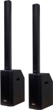 1200W PA Column Speaker with Subwoofer Pair This 1200W PA column speaker system is a plug and play active speaker system ideal for small live shows, small parties, bands, musicians or anywhere foreground sound reinforcement is required.