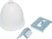 Designed for use where traditional ceiling mounted speakers are difficult or impractical to install. Used in such areas as very high raked, suspended, concrete, or exposed ceilings. 