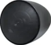 Designed for use where traditional ceiling mounted speakers are difficult or impractical to install. Used in such areas as very high raked, suspended, concrete, or exposed ceilings. 