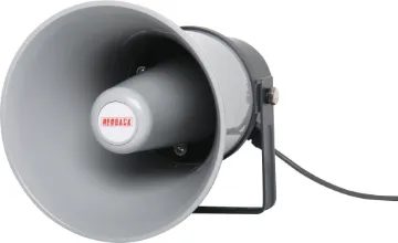10W 8 Ohm Weather Proof IP66 Plastic PA Horn Speaker A high performance 8 ohm horn speaker for use in smaller PA applications requiring a low impedance audio solution. Primarily used for paging systems where a high degree of speech articulation and program clarity is paramount. Ideal for small factori