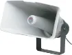 This high performance PA horn speaker boasts a massive SPL of 128.5 dB at 40 Watts providing high forceful and effective sound penetration making it well suited to very noisy public address installations. 