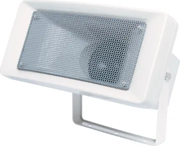 Compact 30W Weatherproof 100V Line Music Horn A high performance weatherproof music horn for use in installations requiring a high output speaker for BGM programming and paging playback.