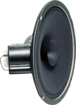 200mm (8") 5W 100V Twin Cone EWIS PA Driver Speaker This custom designed speaker and transformer combination has been specifically engineered to ensure a wide frequency range and dispersion angle, plus a high sound pressure level (SPL) ensuring excellent music and speech intelligibility; which is h