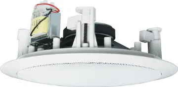 165mm (6.5") 5W 100V Twin Cone Fastfix Ceiling Speaker The C 2123 is a 165mm (6.5") dual cone speaker with a 5W transformer. These stylish, high performance, architecturally unobtrusive speaker/grill combinations can be painted to match decor. Super easy to install with a 'Flip-Lock' mounting system. Typical