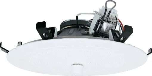 An 8" 200mm One-Shot 100V line PA speaker fitted with a volume control in the middle of the grille. Ideal for use in areas where local volume needs to be lower or higher than the overall zone volume level. 