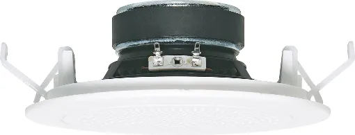 Redback "One-Shot" speaker assemblies install in seconds. They simply snap fit to any 10-13mm thickness ceiling by means of the integral pressure clips. The labour cost savings for the pro sound installer are both obvious and substantial.