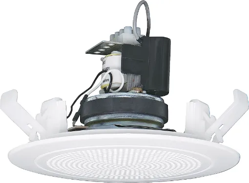 This custom designed speaker and transformer combination has been specifically engineered to ensure a wide frequency range and dispersion angle, plus a high sound pressure level (SPL) ensuring excellent music and speech intelligibility.