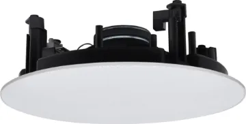 200mm (8") 5W 100V EWIS Fastfix Ceiling Speaker This speaker is a stylish, high performance, architecturally unobtrusive speaker/grille combination which can be painted to match decor. It also features a magnetic fit "edge to edge" steel grille for a near flush finish