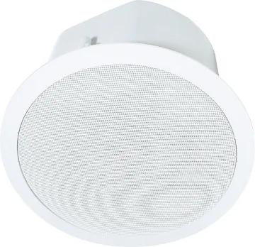 165mm (6.5") 30W 100V/8 Ohm Backbox Fastfix Ceiling Speaker Designed for foreground & sound reinforcement applications, this speaker employs a high quality 6.5" 2-way polypropylene driver, along with an enclosure which is ported and damped for excellent bass response. The 0.75" waveguide coupled tweeter gives smoo