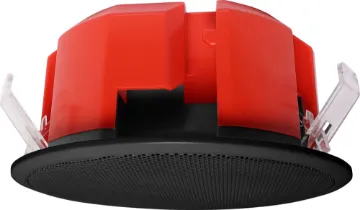 100mm 100V 6W Ceiling EWIS Speaker Black Metal Grille (V2) Approved for AS ISO7240.24  installations. We’ve refined the One-Shot even further with the new V2 One-Shot fire speaker.