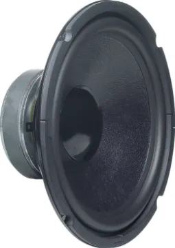 250mm (10") 120W Woofer PECC Speaker This series of loudspeakers feature rubber surrounds and high rigidity, fibre impregnated poly emulsion coated cones (PECC).