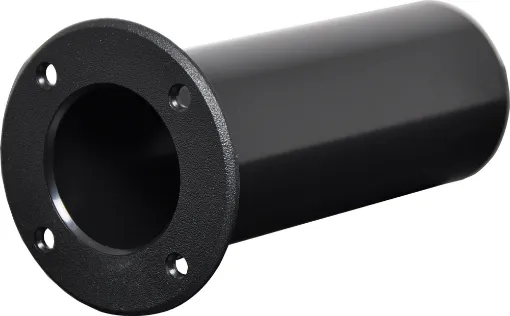 Unique adjustable telescopic design makes tuning and building speaker cabinets faster and easier.  Complete unit simply screws against the speaker cabinet panel.  Extension component can be secured into place.