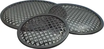 165mm (6.5") Metal Speaker Grille 165mm (6.5&quot) Add some class to your speaker cabinets with this professional series of mesh grilles.  Sturdy steel construction features plastic surround and open grid appearance. Suitable for sound reinforcement enclosures, DJ speakers, car audio subwoofer