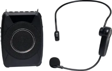 20W Bluetooth 5.0 Mini Portable PA System A compact portable PA system with headset, providing a way to increase the volume of your voice when addressing small crowds.