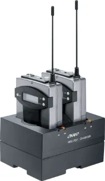 Charging Pod To Suit C7195C Beltpack Transmitter  This charging pod will charge 2x C7195C belt pack transmitters so you don't have to keep changing the batteries .