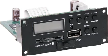 MP3/USB/SD Card Audio File Player Module  Optional module designed for use with the C 7310 and C 7344C Okayo portable PA systems. Can playback MP3 audio files from USB thumbdrive, or SD card.