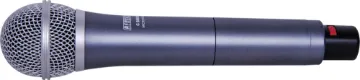 Wireless Electret UHF Mic Handheld 16 Ch 520-550MHz Suits C 8860B 520-550MHz Receiver.
Handheld Transmitter: 
- Exceptional performance. 
- Anti-roll band 
- Textured body
- Requires 2 x AA batteries (either alkaline or rechargeable).