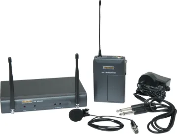 UHF Wireless Microphone System With Beltpack Mic 16 Ch The perfect entry level 16 channel UHF wireless microphone system for clubs, restaurants, function centres, wedding ceremonies etc. It produces a clear, crisp vocal reproduction, whilst allowing freedom of movement. Supplied as a complete "ready to go" system with a beltpack/lavalier microphone transmitter.