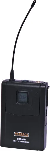 Beltpack transmitter ideal for use with the Redback 700 channel receiver unit (C 8890B).