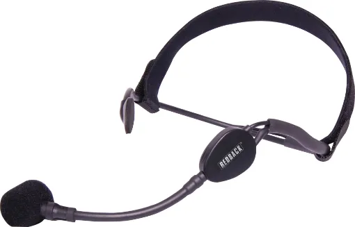The Redback Sports Headband Microphone is designed to provide trouble free performance even through the most vigorous of workouts. A semi-rigid gooseneck ensures the microphone remains steady during heavy exercise and  is molded  to fit comfortably over t