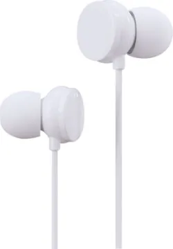 Universal Wired 3.5mm Earphones With Microphone Lightweight universal earphones with in-line microphone and level controller.