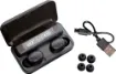 Keep your earbuds charged on the go with the new Bluetooth® 5.0 True Wireless Earbuds. The case features an in-built powerbank to replenish the charge on the earbuds when you're away from power. 