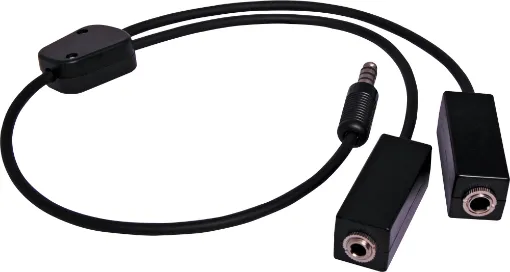 Aeroplane sockets to helicopter Nato plug.