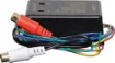 This unit will convert speaker level output from a head unit to a low level input suitable for feeding directly into an amplifier input.