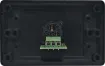 3pin XLR microphone connector mounted horizontally on a HPM wall plate. "One-Shot" version with screw terminal connections for quick and easy connection on site. 