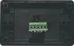 5pin XLR microphone connector mounted horizontally on a HPM wall plate. "One-Shot" version with screw terminal connections for quick and easy connection on site. 