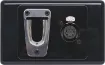 This 5 Pin XLR wall plate is fitted with a clip for holding supermarket style microphones (C0325 & C0326).