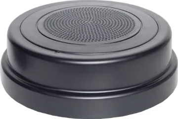 5W 100V 100mm (4”) Fire Speaker Black AS ISO7240.24 Designed to meet AS ISO7240.24:2018*. Fire version of our popular One-Shot C 0703 speaker.  It features flame retardent housing material and a tuned PA driver to suit the new approval requirements. One-Shot design simply snap-fits in seconds to the surface mounting ring, reducing installation time considerably.
