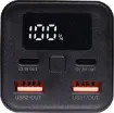 This 20,000mAh battery bank offers high output Power Delivery (PD) allowing users the ablity to charge a range of devices. It features an aluminium casing with power capacity LCD readout. Dual USB type A outputs as well as dual USB C PD outputs.