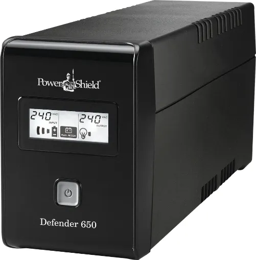 The Powershield Defender PSD 650VA Uninterruptible Power Supply (UPS) is designed to support multiple computers and peripherals, networked PC''s and point of sale systems. 