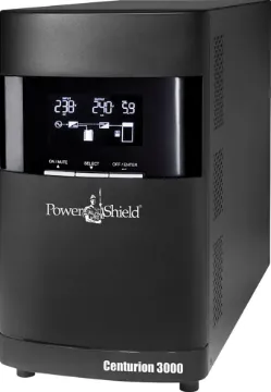 Centurion PSCE3000 3000VA Pure Sine Wave UPS For critical loads the PowerShield PSCE3000 Centurion offers the best protection against all potential power disruptions and anomalies. This UPS takes the mains power in AC, converts it to DC and then converts the DC back to AC to feed your equipment.