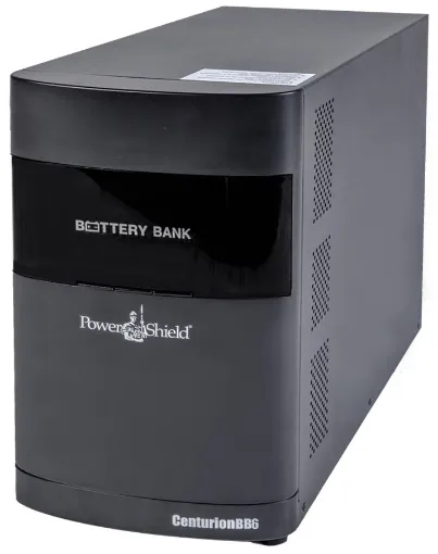 Add run time to your PowerShield Centurion UPS system with the PSCEBB6. Extends the standard run time at 50% load from 26 minutes to 104 minutes. 