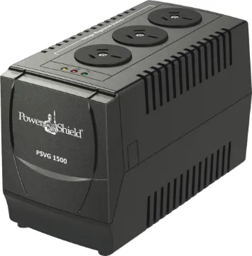 VoltGuard AVR 3 Outlet Surge Protected Power Conditioner The PowerShield VoltGuard AVR automatically maintains a constant voltage level to protect sensitive electronics from brownouts and over voltages.