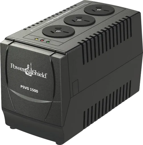 The PowerShield VoltGuard AVR automatically maintains a constant voltage level to protect sensitive electronics from brownouts and over voltages.
