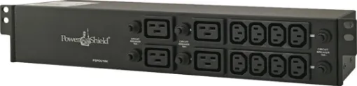 RackMount PDU connects 10A/15A devices through IEC distribution outlet sockets.